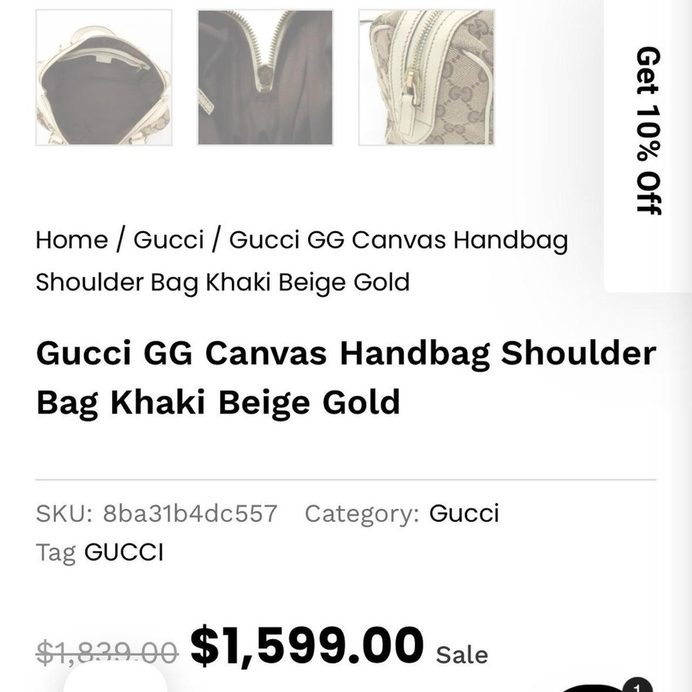 RARE 2000s Gucci Boston Bag - Picture 8 of 8